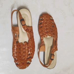Huaraches sandals, natural, size 8 1/2 W